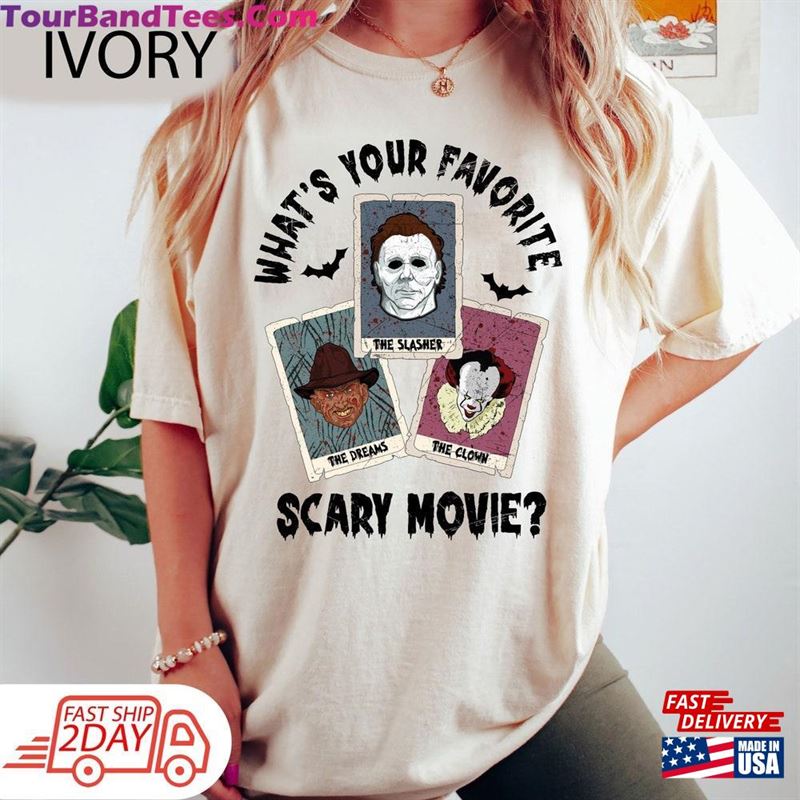 Halloween Horror Movie Killers Comfort Colors Shirt Characters Friends Hoodie T-Shirt 29Uf136806 – Utopia Fashion