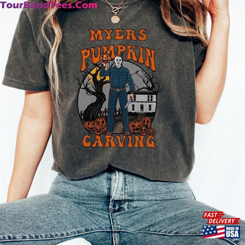 Halloween Horror Movie T-Shirt Pumpkin Carving Men’S Shirt Classic 29Uf122821 – Utopia Fashion