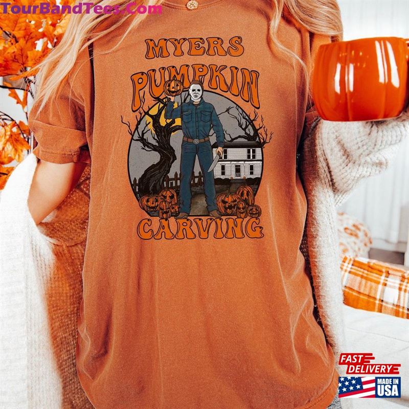 Halloween Horror Movie T-Shirt Pumpkin Carving Men’S Shirt Classic 29Uf122821 – Utopia Fashion