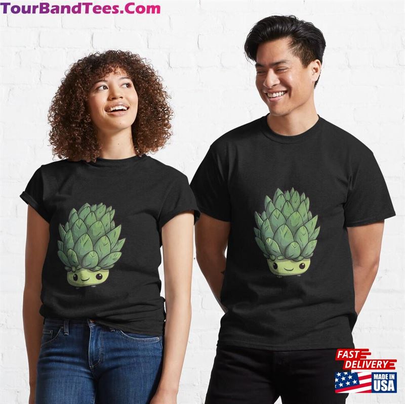 Happy Artichoke Cartoon Art Classic T-Shirt 29Uf119092 – Utopia Fashion