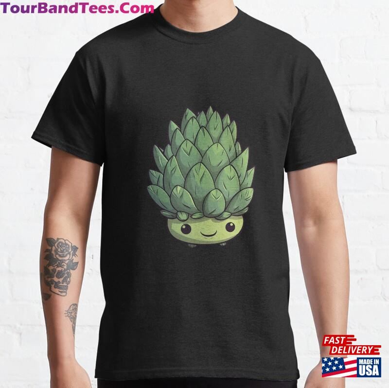 Happy Artichoke Cartoon Art Classic T-Shirt 29Uf119092 – Utopia Fashion