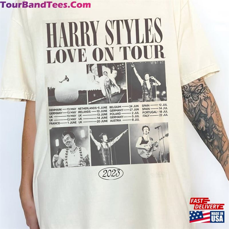 Harrys House Track List Shirt Love On Tour Harry Styles Welcome To T-Shirt Classic 29Uf122776 – Utopia Fashion