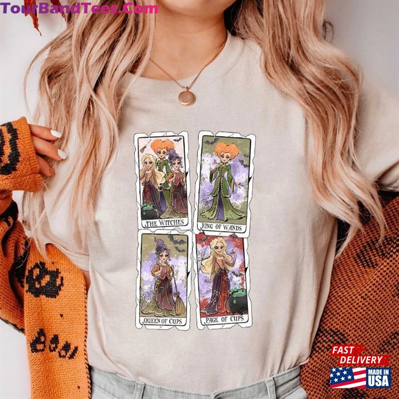 Hocus Pocus Tarot Card Shirt Sanderson Sisters Tee Retro Characters Sweatshirt Unisex 29Uf122562 – Utopia Fashion