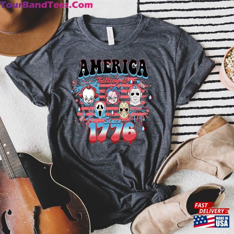 Horror 4Th Of July T-Shirt Movie Shirt Scary Hoodie Classic 29Uf123917 – Utopia Fashion