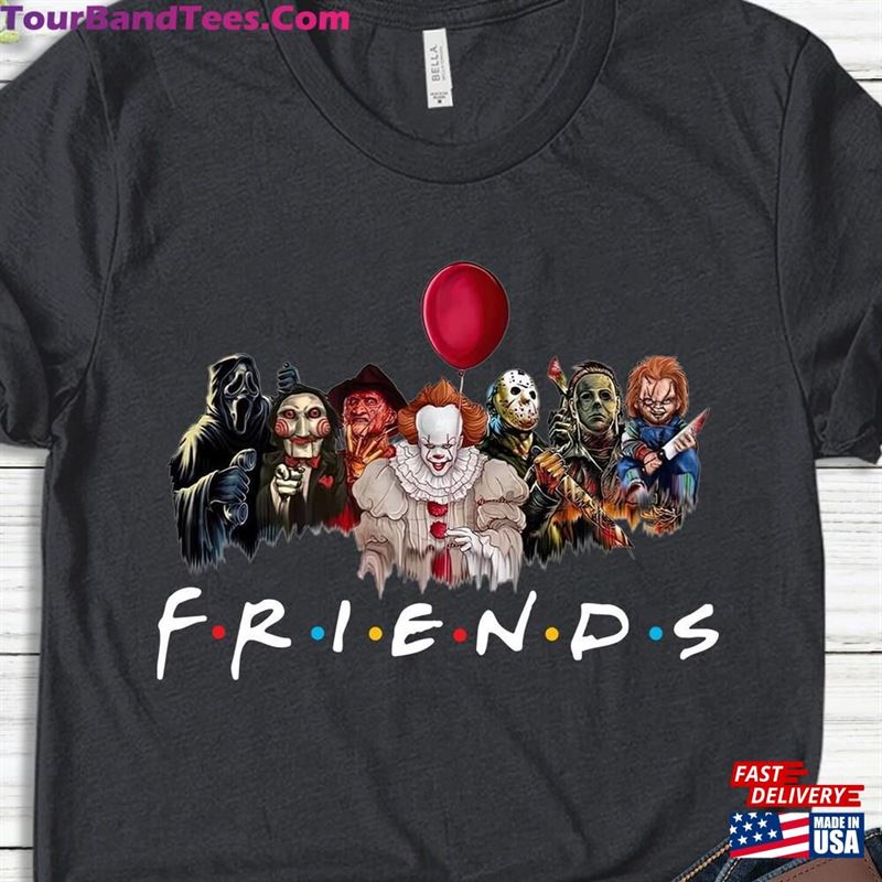 Horror Characters Friends Shirt Halloween Hoodie Sweatshirt 29Uf136787 – Utopia Fashion