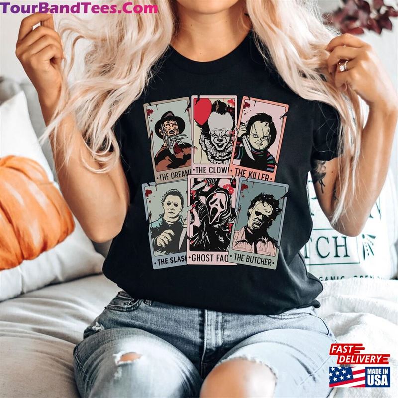 Horror Characters Friends Shirt Tarot Card Halloween T-Shirt Unisex 29Uf136953 – Utopia Fashion