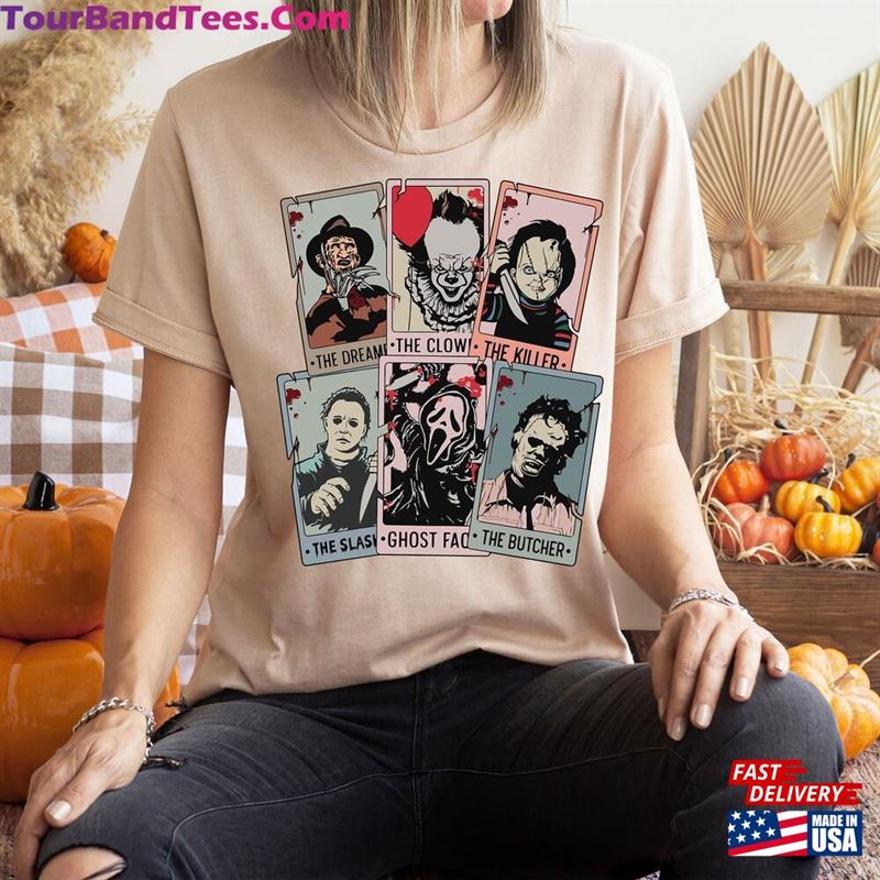 Horror Characters Friends Shirt Tarot Card Halloween T-Shirt Unisex 29Uf136953 – Utopia Fashion