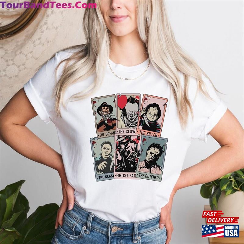 Horror Characters Friends Shirt Tarot Card Halloween T-Shirt Unisex 29Uf136953 – Utopia Fashion