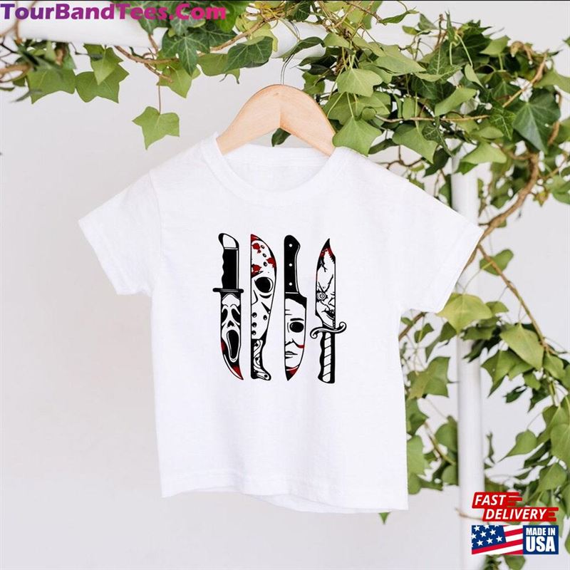 Horror Movie Characters T-Shirt In Knives Shirt Halloween Hoodie Sweatshirt 29Uf123346 – Utopia Fashion