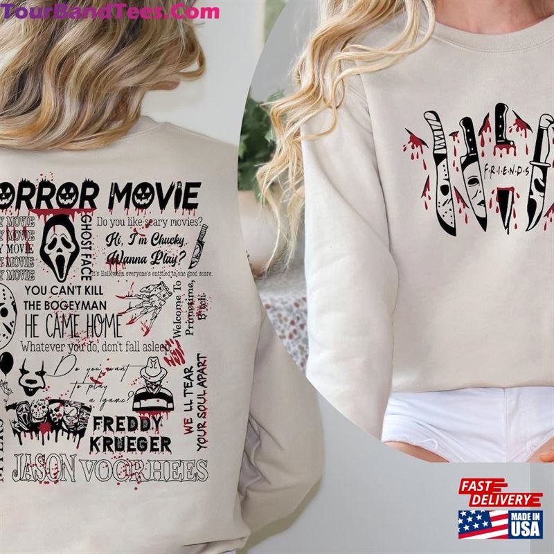 Horror Movie Halloween Sweatshirt Vintage Scream Ghostface Shirt Sweater Hoodie 29Uf122324 – Utopia Fashion