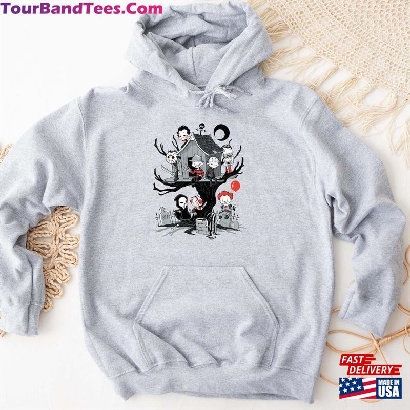 Horror Park Tree House Shirt Halloween Movie Famous Killers Chibi Sweatshirt Hoodie Character Tee Classic 29Uf118429 – Utopia Fashion