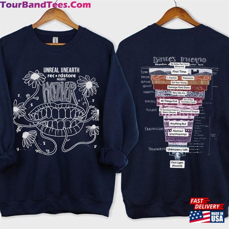 Hozier Unreal Unearth Tour Shirt Music No Grave Can Hold My Body Down Hoodie Classic 29Uf123890 – Utopia Fashion