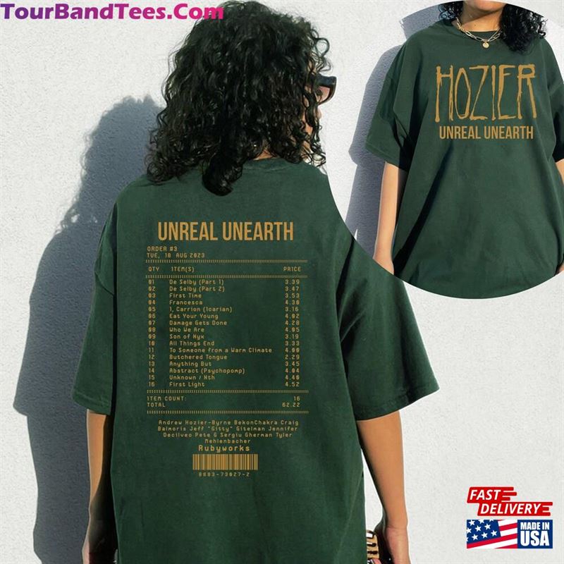 Hozier Unreal Unearth Tracklist T-Shirt Shirt Classic 29Uf123319 – Utopia Fashion