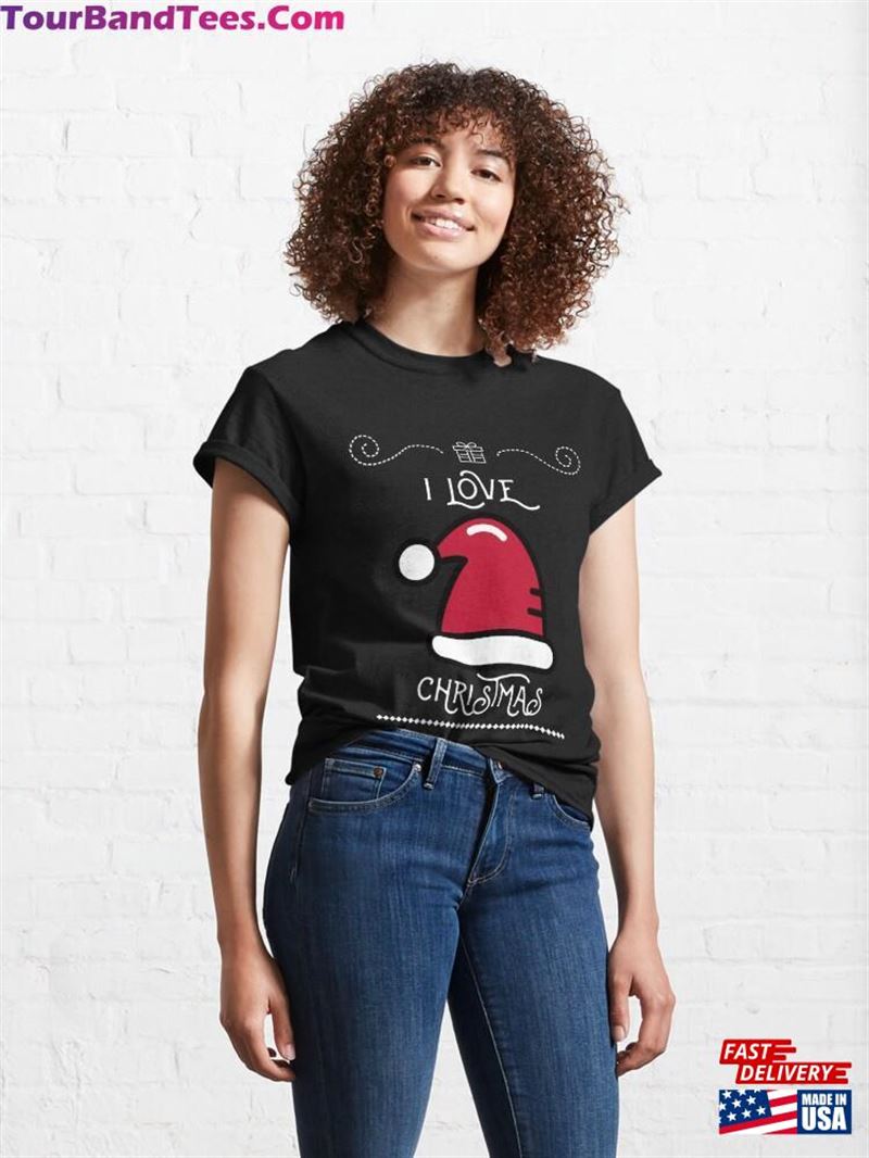 I Love Christmas Graphic Classic T-Shirt 29Uf124389 – Utopia Fashion