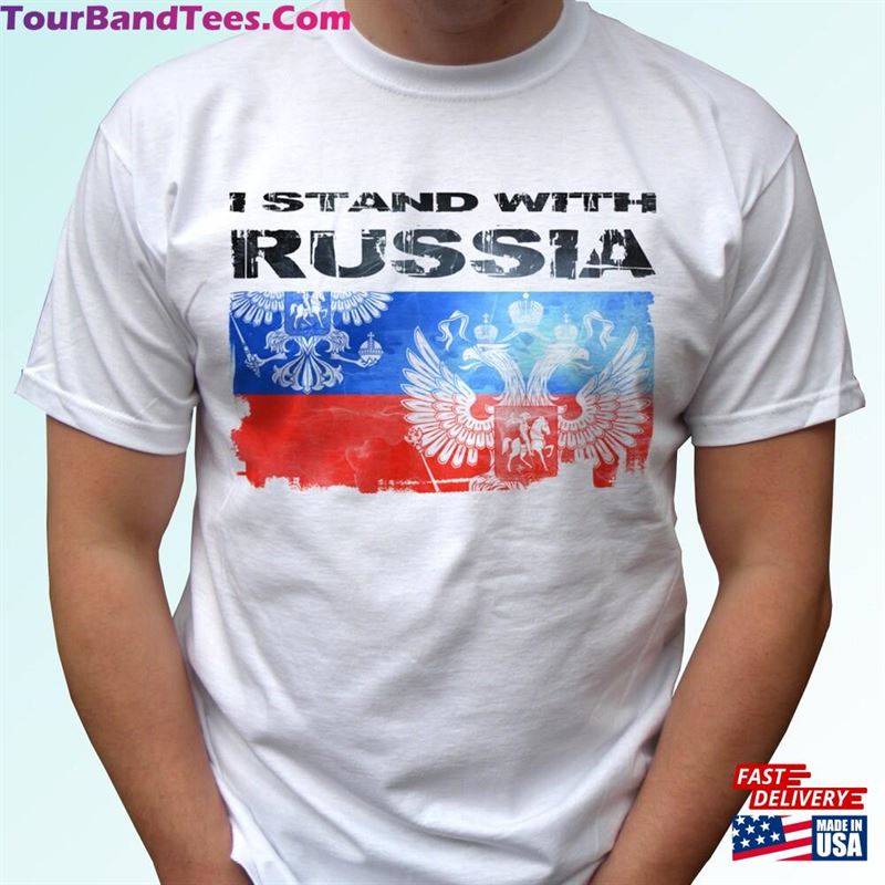 I Stand With Russia White T Shirt T-Shirt Classic 29Uf131516 – Utopia Fashion