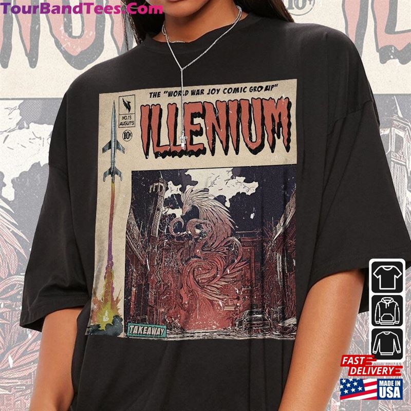 Illenium Comic Shirt 90S Vintage Merch Book Art World War Joyalbum Concert Ticket Graphic Tee Gift For Fan V4 Sweatshirt Unisex 29Uf122873 – Utopia Fashion