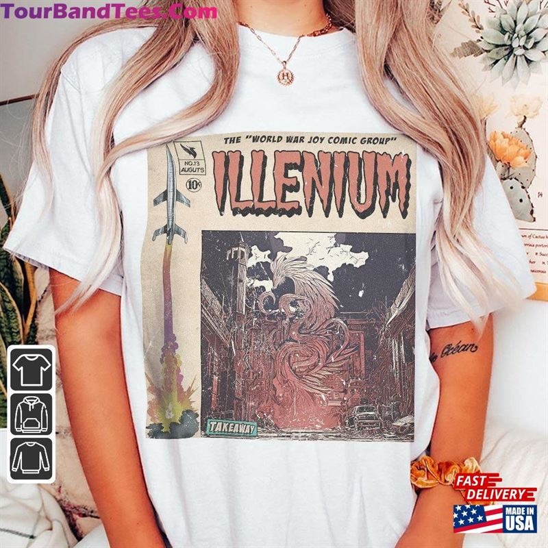 Illenium Comic Shirt 90S Vintage Merch Book Art World War Joyalbum Concert Ticket Graphic Tee Gift For Fan V4 Sweatshirt Unisex 29Uf122873 – Utopia Fashion