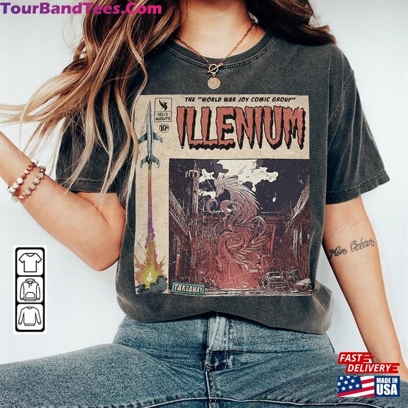 Illenium Comic Shirt 90S Vintage Merch Book Art World War Joyalbum Concert Ticket Graphic Tee Gift For Fan V4 Sweatshirt Unisex 29Uf122873 – Utopia Fashion