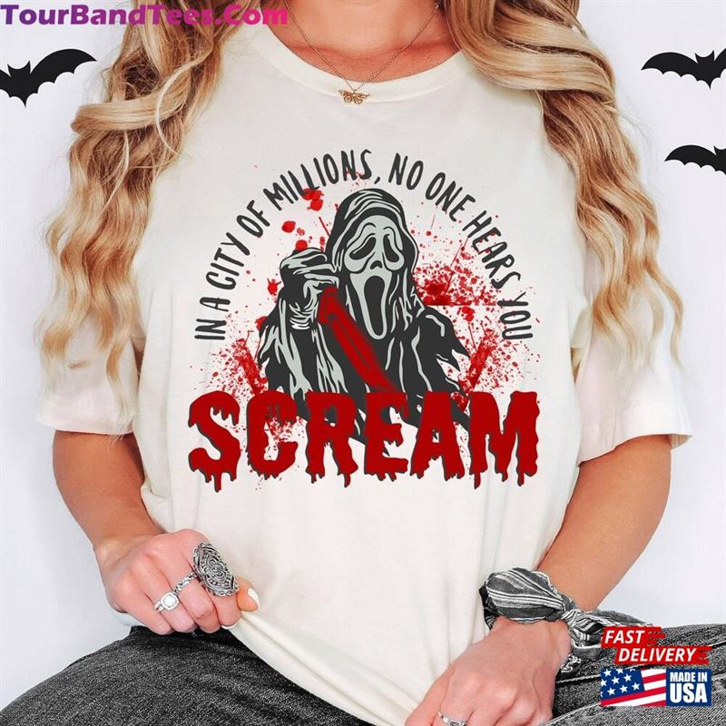 In A City Of Millions No One Hears You Scary Movies T-Shirt Classic Unisex 29Uf124032 – Utopia Fashion