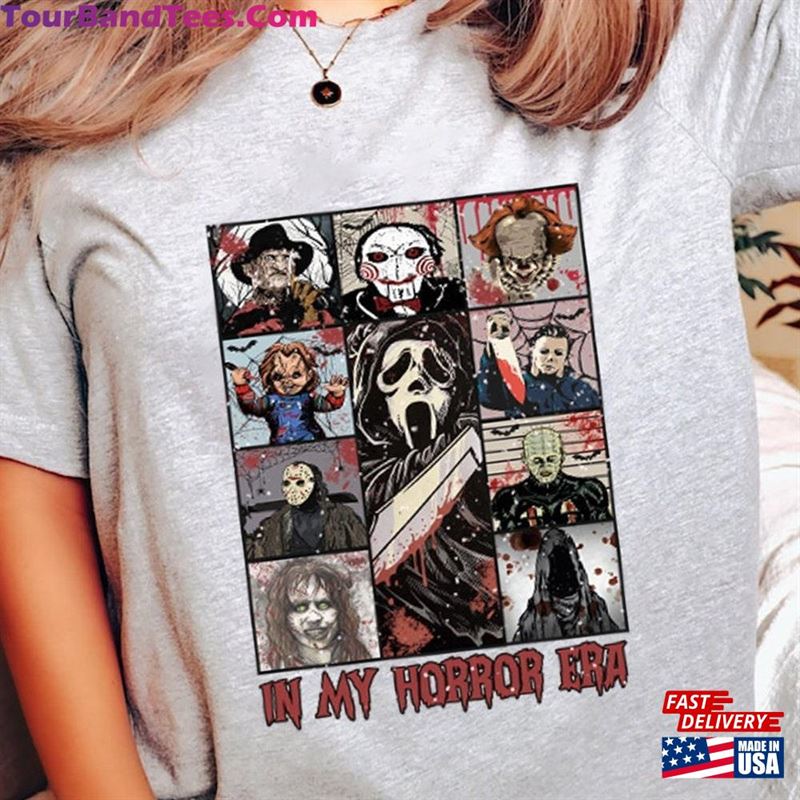 In My Horror Era Shirt Halloween Characters Movie Hoodie T-Shirt 29Uf131851 – Utopia Fashion