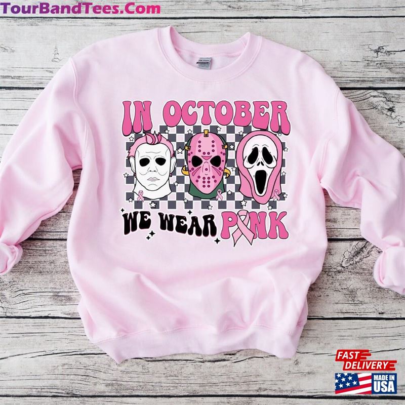 In October We Wear Pink Shirt Cancer Survivor Gift Fighter Hoodie Sweatshirt 29Uf131698 – Utopia Fashion