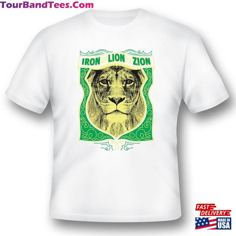 Iron Lion Zion Black Or White Tee Shirt T-Shirt Sweatshirt 29Uf131939 – Utopia Fashion