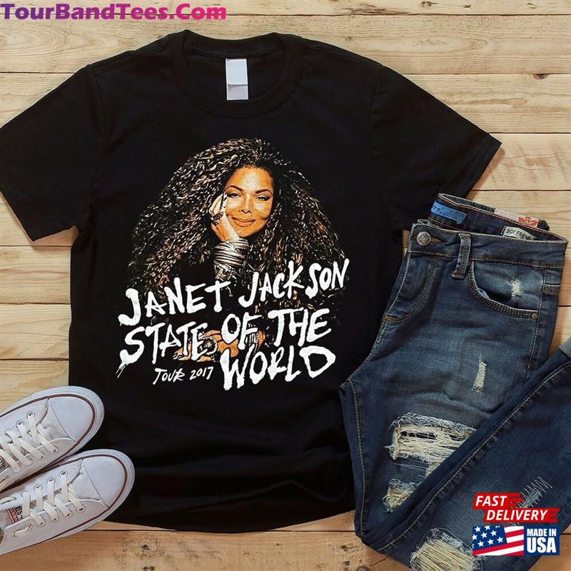 Janet Jackson T-Shirt Music State Of The World Pop Usa Vintage Shirt Unisex Sweatshirt 29Uf136421 – Utopia Fashion