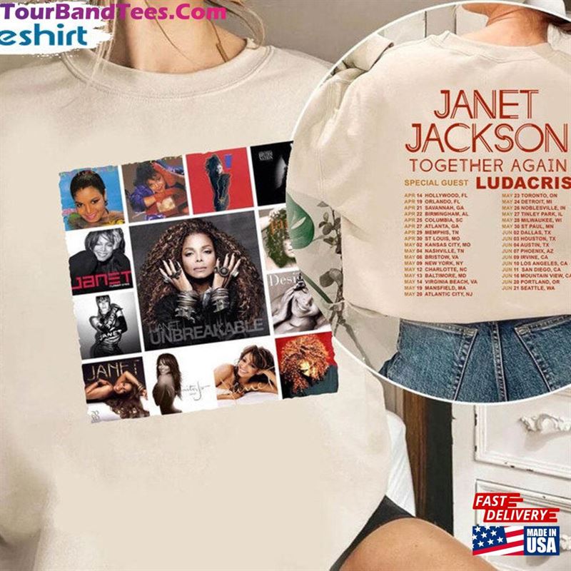 Janet Jackson Together Again Tour Shirt Sweatshirt Hoodie T-Shirt Classic 29Uf131590 – Utopia Fashion