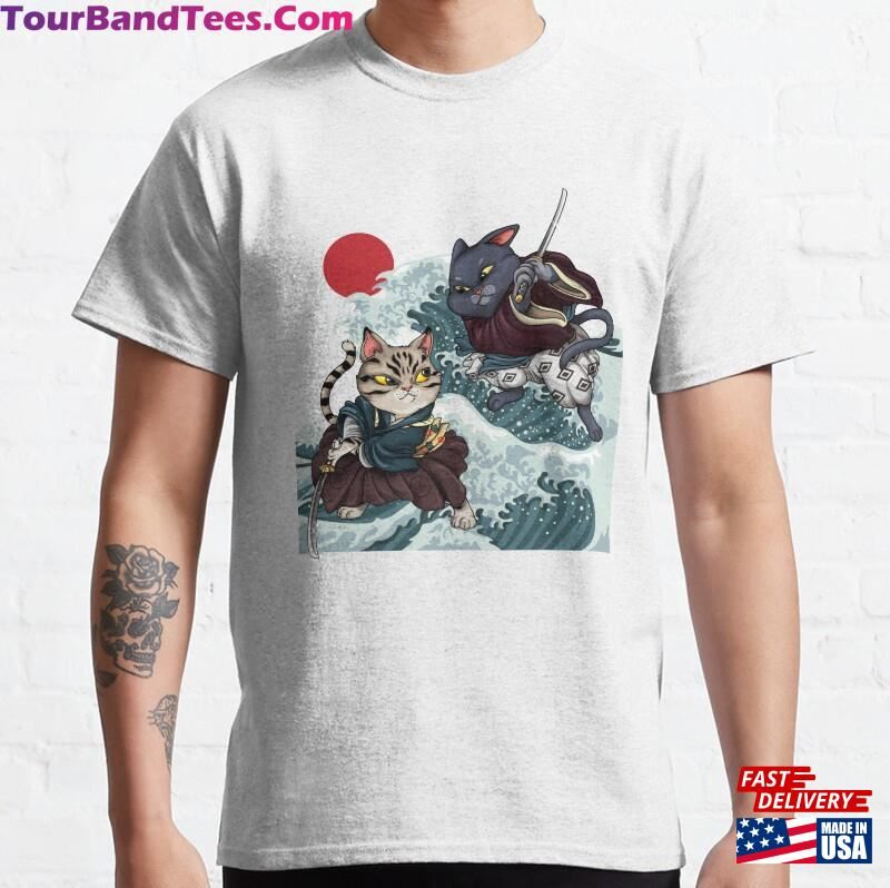 Japanese Samurai Cat Tattoo Kawaii Ninja T-Shirt Classic Unisex 29Uf141431 – Utopia Fashion