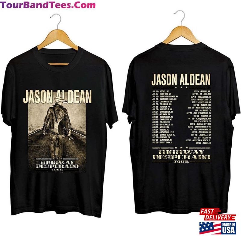 Jason Aldean Highway Desperado Tour Shirt Fan Unisex Classic 29Uf122186 – Utopia Fashion