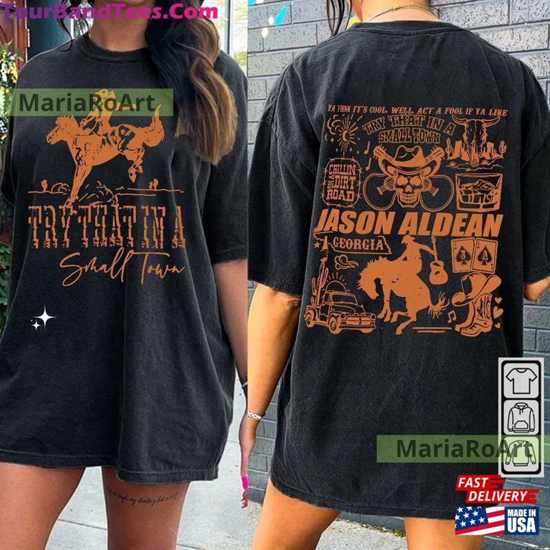 Jason Aldean Music Doodle Art Shirt Side Vintage Try That In A Small Town Lyrics Merch Tees Tattoo Tour Da2407Dt T-Shirt Sweatshirt 29Uf124584 – Utopia Fashion