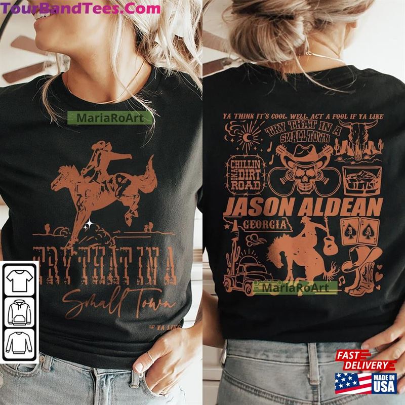 Jason Aldean Music Doodle Art Shirt Side Vintage Try That In A Small Town Lyrics Merch Tees Tattoo Tour Da2407Dt T-Shirt Sweatshirt 29Uf124584 – Utopia Fashion