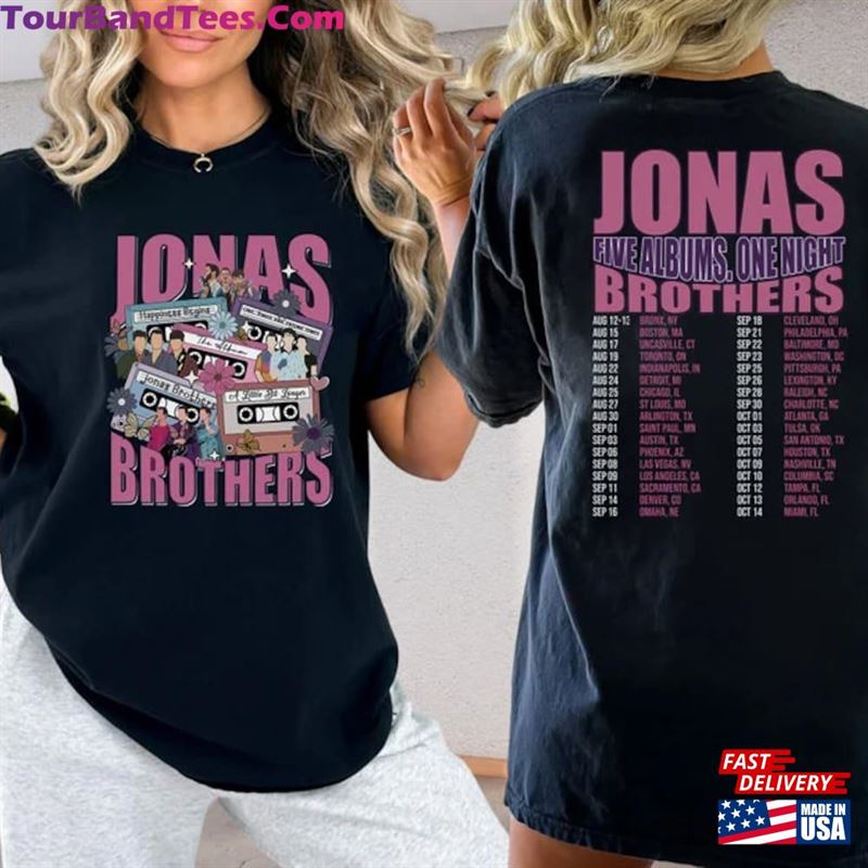 Jonas 90’S Vintage Shirt Five Albums One Night Tour Hoodie Unisex 29Uf122965 – Utopia Fashion