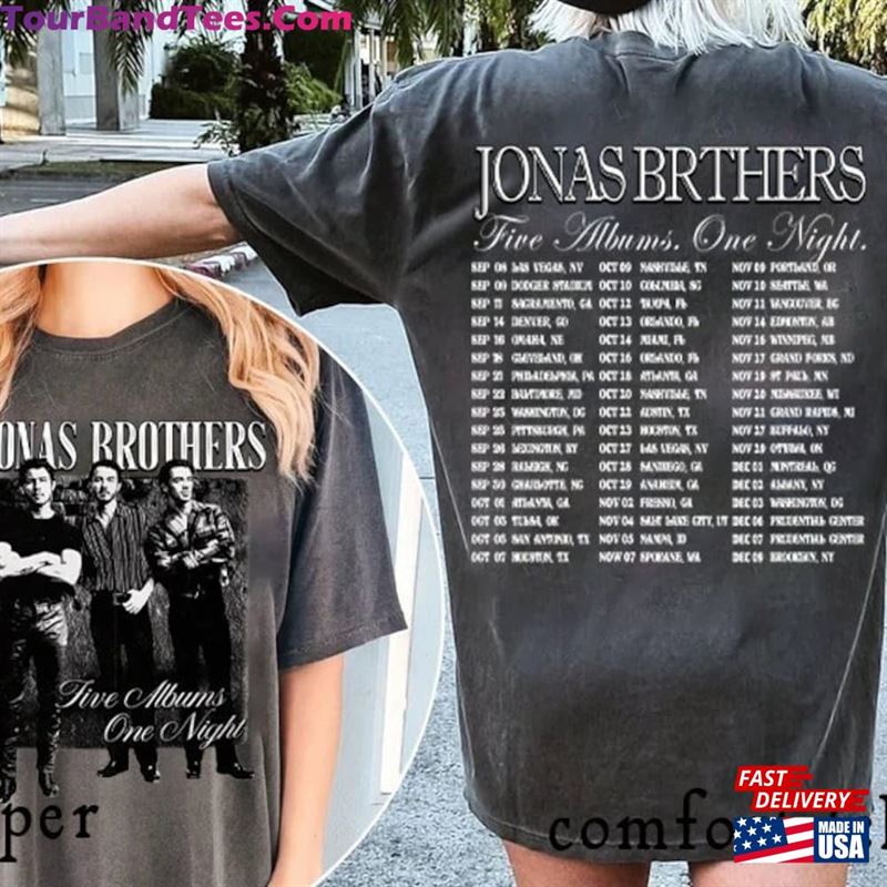 Jonas Brothers Sides Vintage Shirt Five Albums One Night Tour Sweatshirt Unisex 29Uf123592 – Utopia Fashion