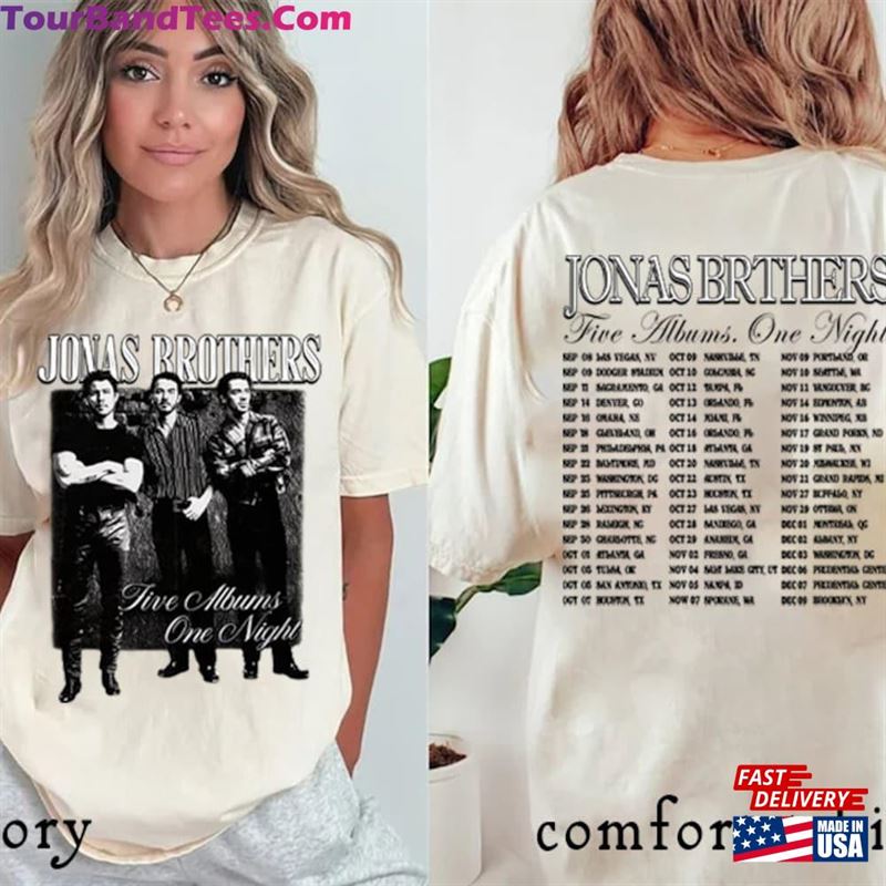 Jonas Brothers Sides Vintage Shirt Five Albums One Night Tour Sweatshirt Unisex 29Uf123592 – Utopia Fashion