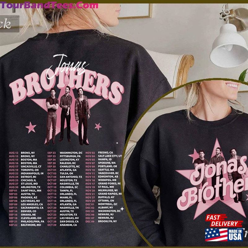 Jonas Brothers Double Sided Crewneck Sweatshirt Tour Shirt Concert Retro Unisex Gift Classic 29Uf123303 – Utopia Fashion