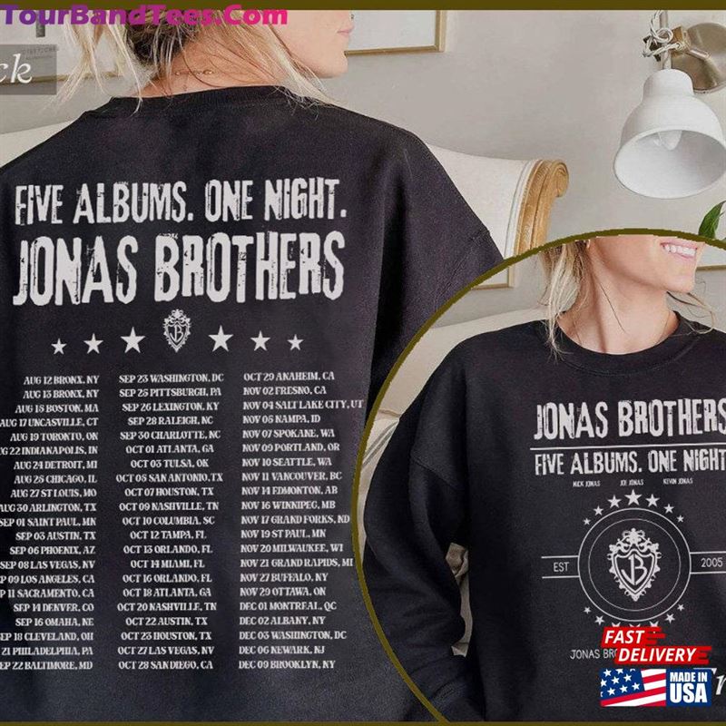 Jonas Brothers Double Sided T-Shirt Tour Sweater Concert Retro Unisex Gift Sweatshirt 29Uf123284 – Utopia Fashion