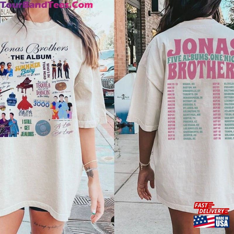 Jonas Brothers Double Sided T-Shirt Tour Sweatshirt Concert Retro Unisex Gift Hoodie Classic 29Uf123360 – Utopia Fashion