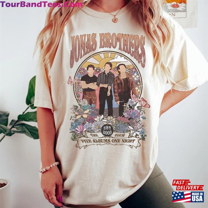 Jonas Brothers Est Vintage T-Shirt Five Albums One Night Tour Shirt Hoodie 29Uf132000 – Utopia Fashion