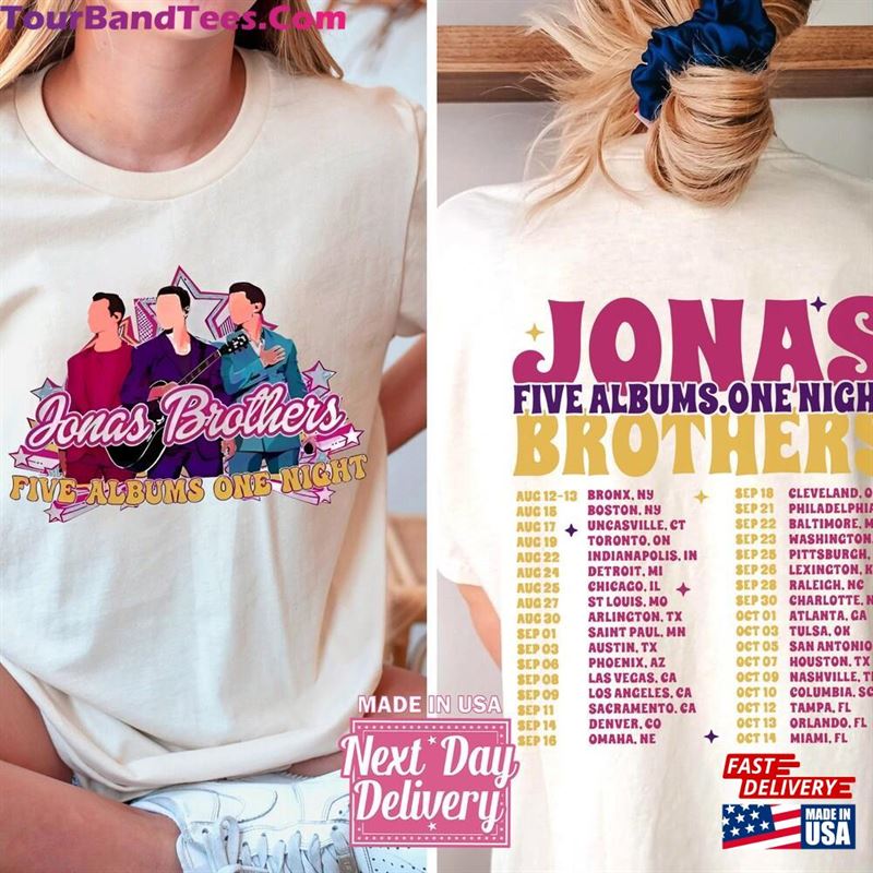 Jonas Brothers Full Album Shirt In My Brother Era Five Albums One Night Tour Classic Hoodie 29Uf123439 – Utopia Fashion