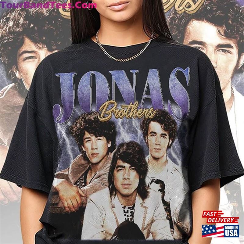 Jonas Brothers T-Shirt Five Albums One Night Tour Shirt Sweatshirt Classic 29Uf118715 – Utopia Fashion