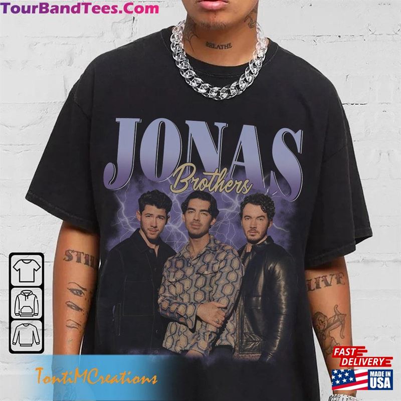 Jonas Brothers Vintage Shirt Five Albums One Night Tour T-Shirt Classic 29Uf137014 – Utopia Fashion