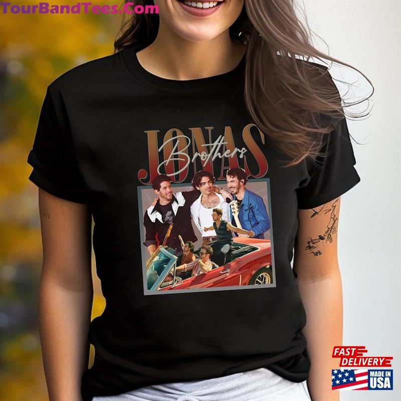 Jonas Brothers Vintage T-Shirt Five Albums One Night Tour Shirt 90’S Tee Classic Unisex 29Uf118393 – Utopia Fashion