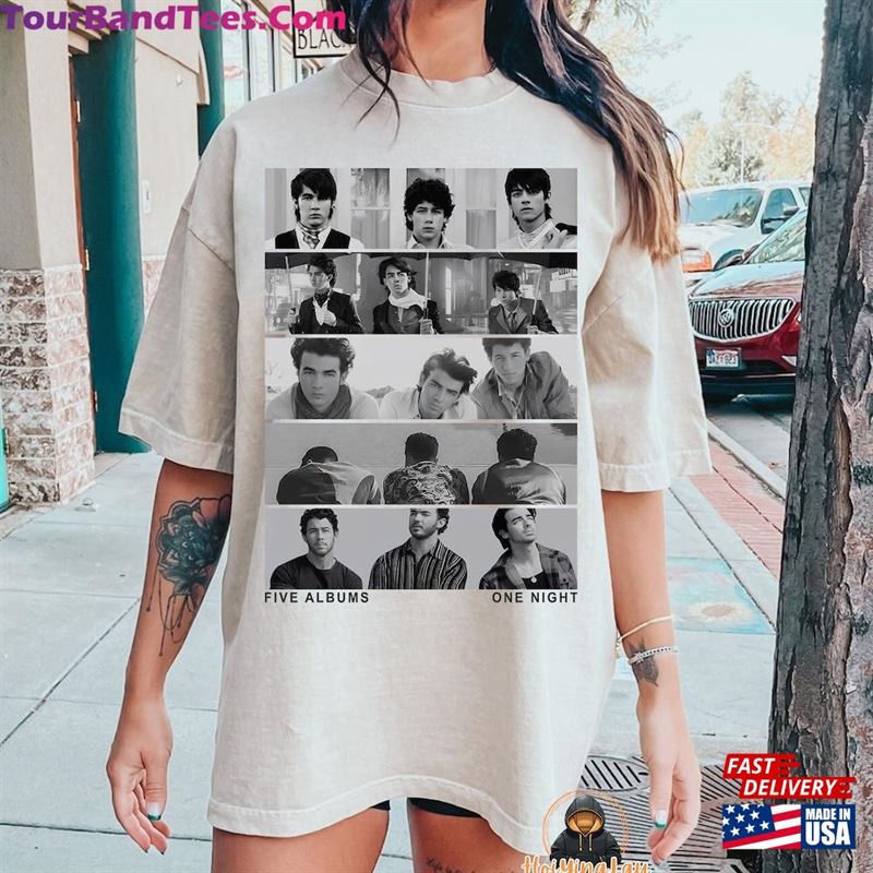 Jonas Brothers Vintage T-Shirt Five Albums One Night Tour Shirt Sweatshirt Classic 29Uf123035 – Utopia Fashion