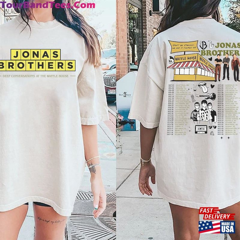 Jonas Brothers Waffle House Double Sided T-Shirt Tour Sweatshirt Concert Retro Unisex Gift Hoodie 29Uf124266 – Utopia Fashion