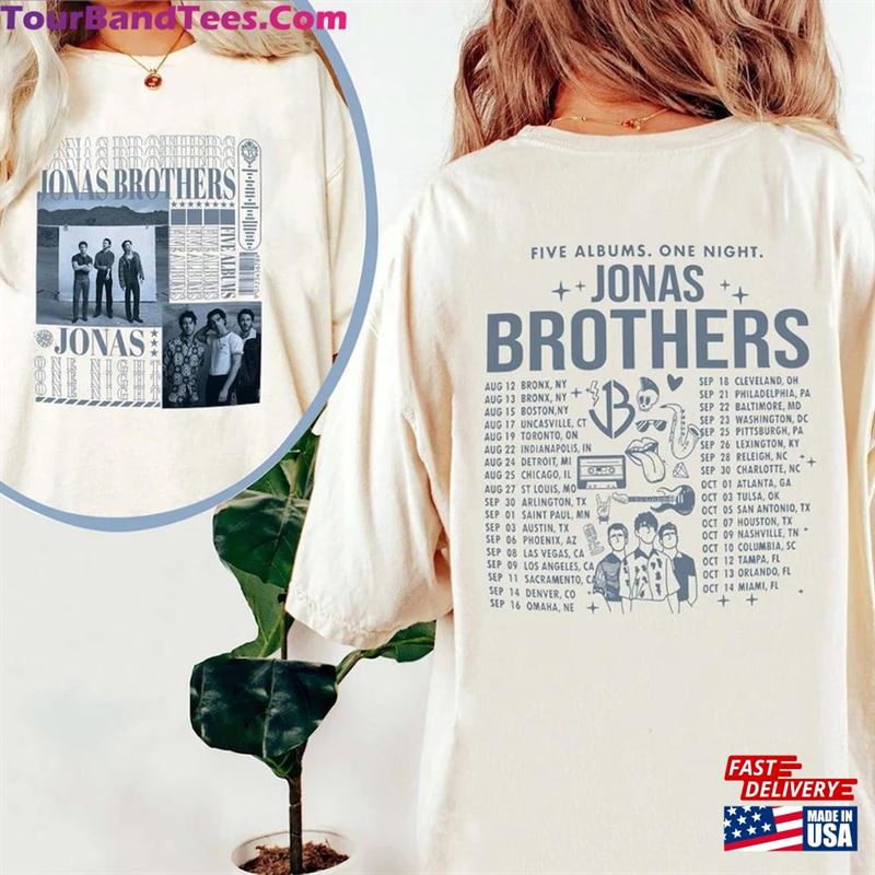 Jonas Brothers Waffle House T-Shirt Sweatshirt Five Albums One Night Tour Tee Hoodie 29Uf123418 – Utopia Fashion