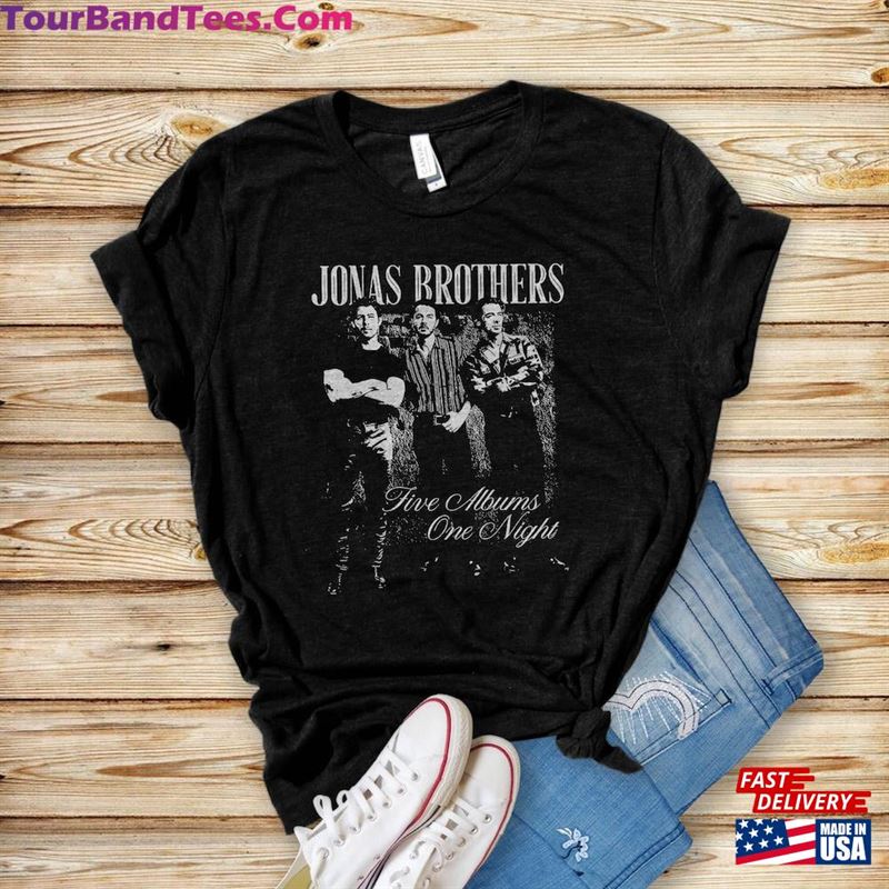 Jonas Five Albums One Night Tour Shirt 90’S Tee Unisex Classic 29Uf118384 – Utopia Fashion