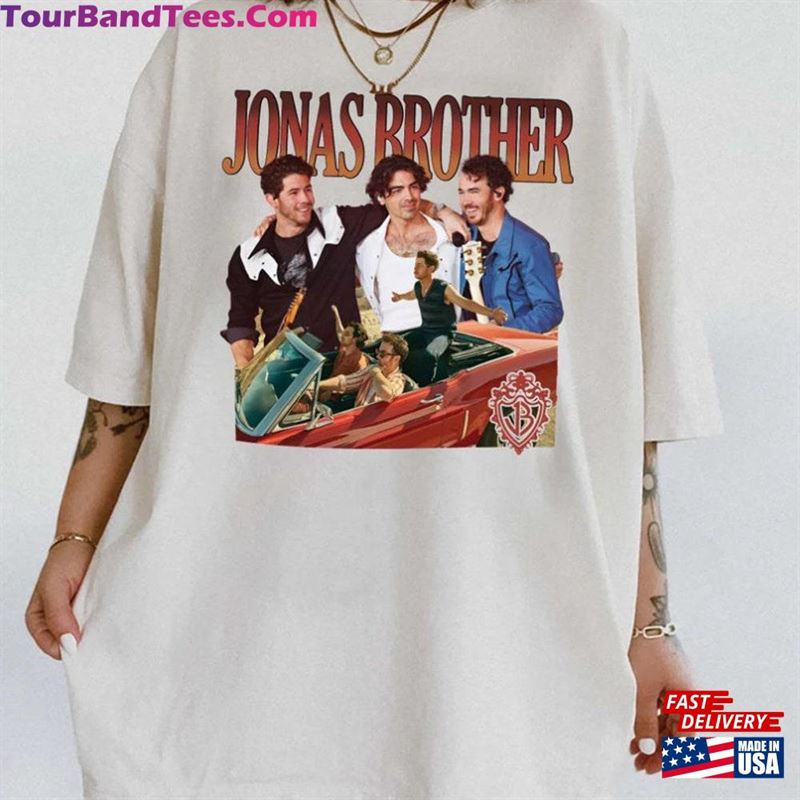 Jonas Shirt Five Albums One Night Tour Graphic Tee Classic Sweatshirt 29Uf122956 – Utopia Fashion