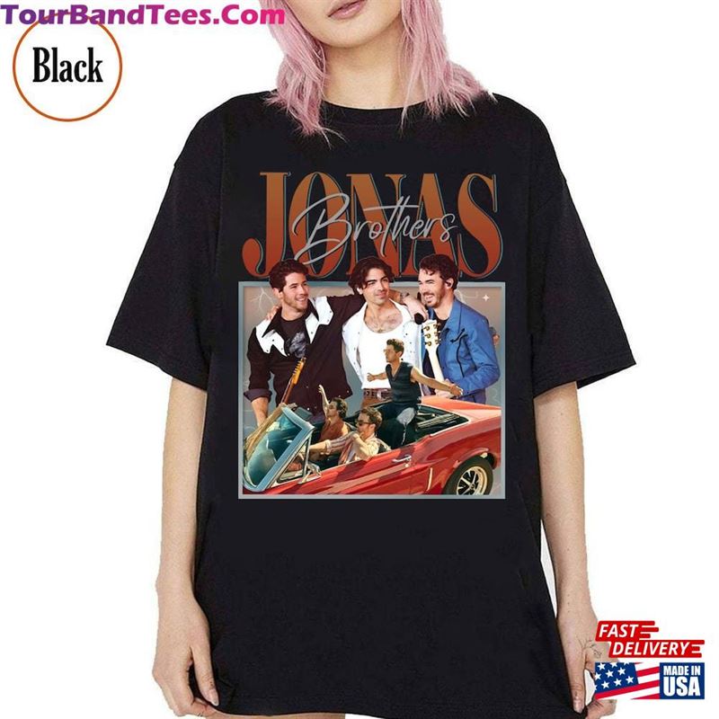 Jonas Vintage T-Shirt Five Albums One Night Tour Shirt Brothers Classic Hoodie 29Uf124257 – Utopia Fashion