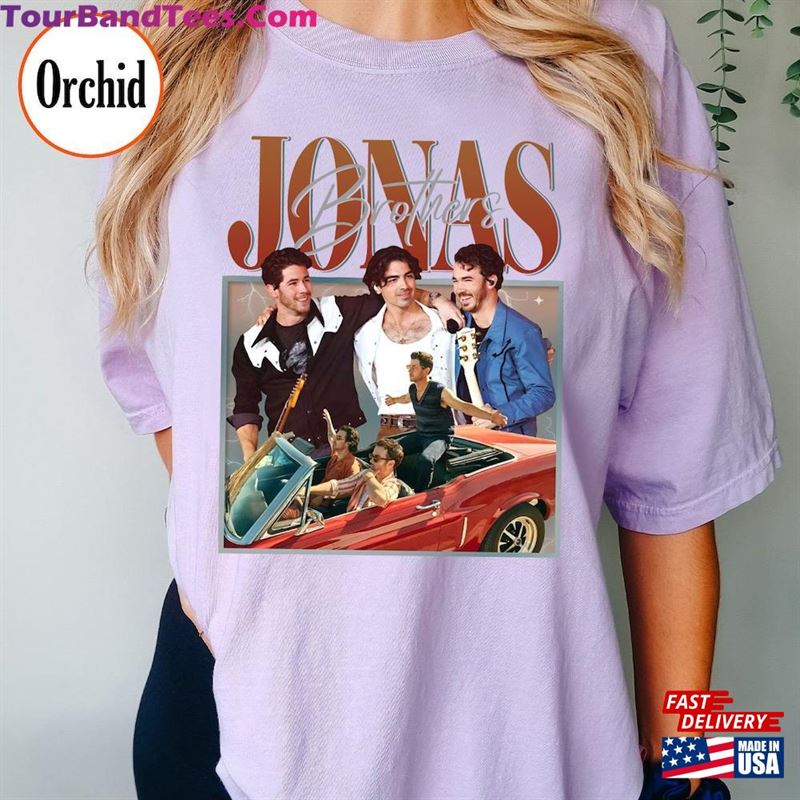 Jonas Vintage T-Shirt Five Albums One Night Tour Shirt Brothers Classic Hoodie 29Uf124257 – Utopia Fashion